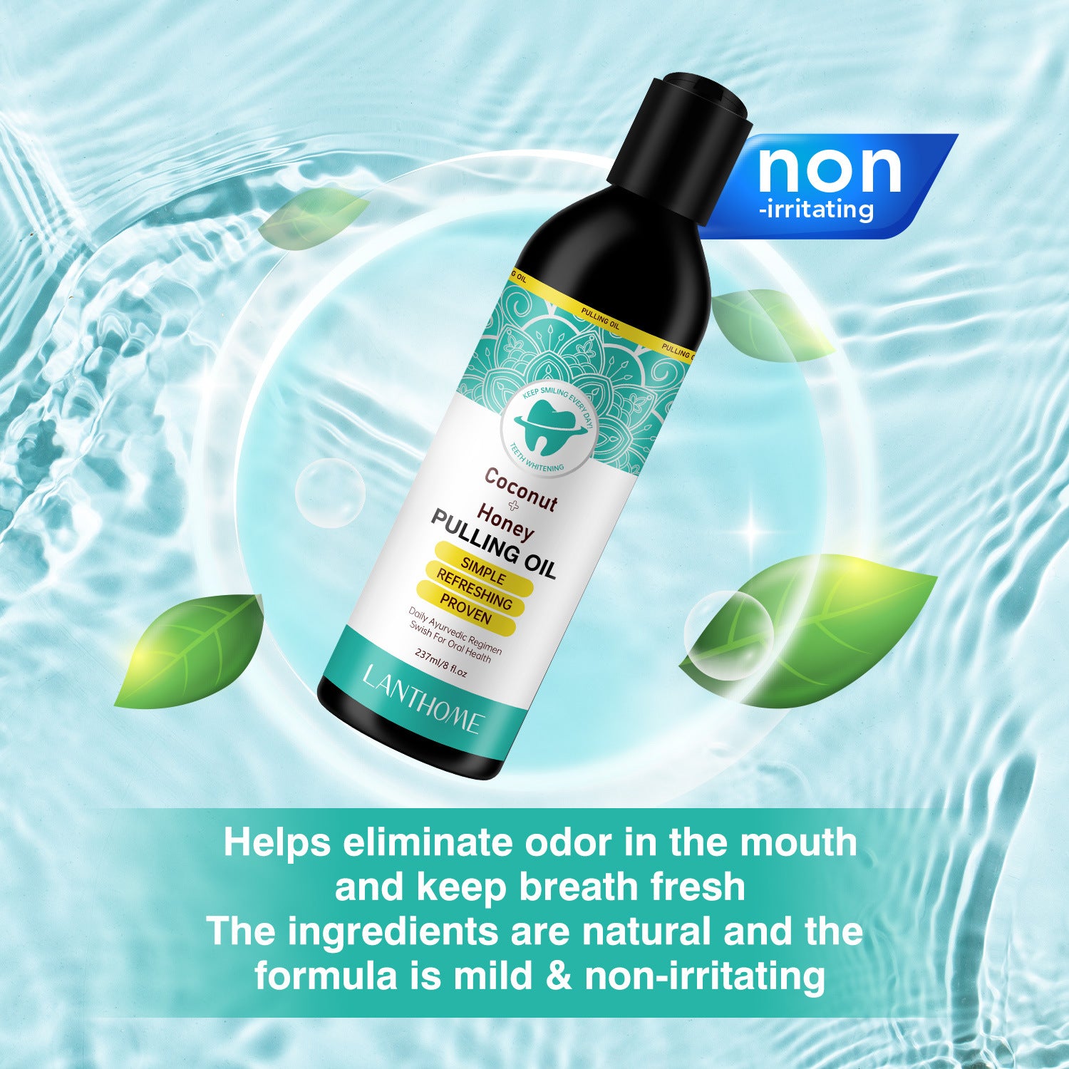 Coconut Oil Mouthwash 3-piece Set