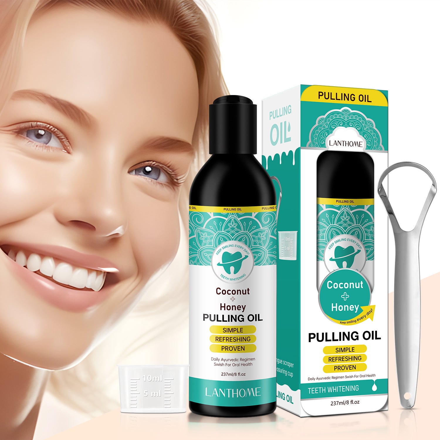 Coconut Oil Mouthwash 3-piece Set